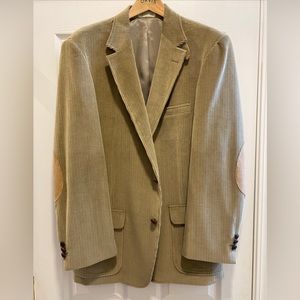 New NWT Mens Orvis Corduroy Jacket Blazer Sport Jacket Size 44 Long Elbow Patch
